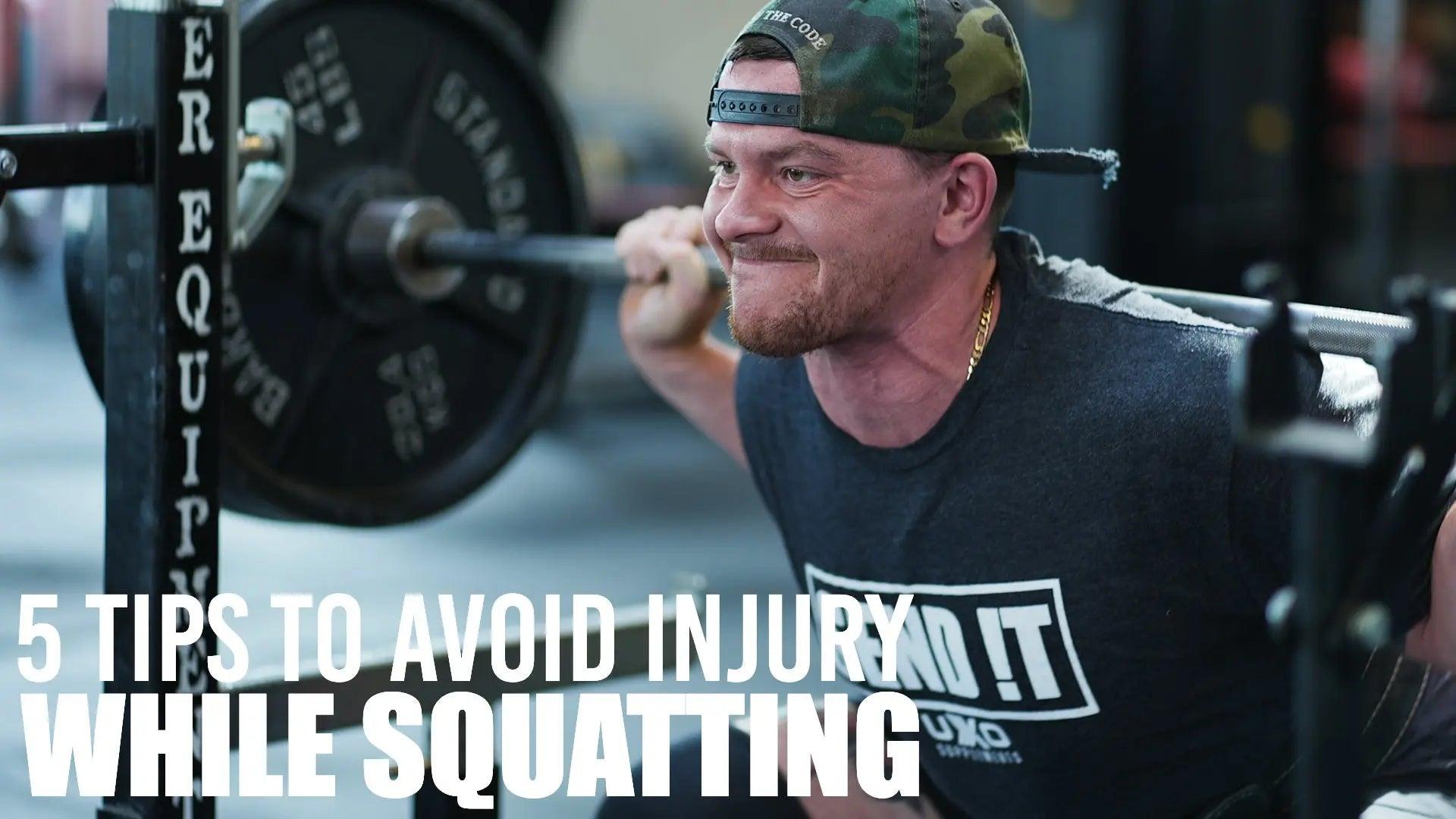 5 Tips To Avoid Injury While Squatting - UXO Supplements